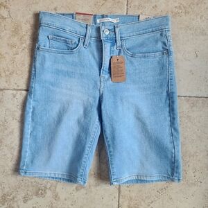 Levi's Light Blue Jean Shorts